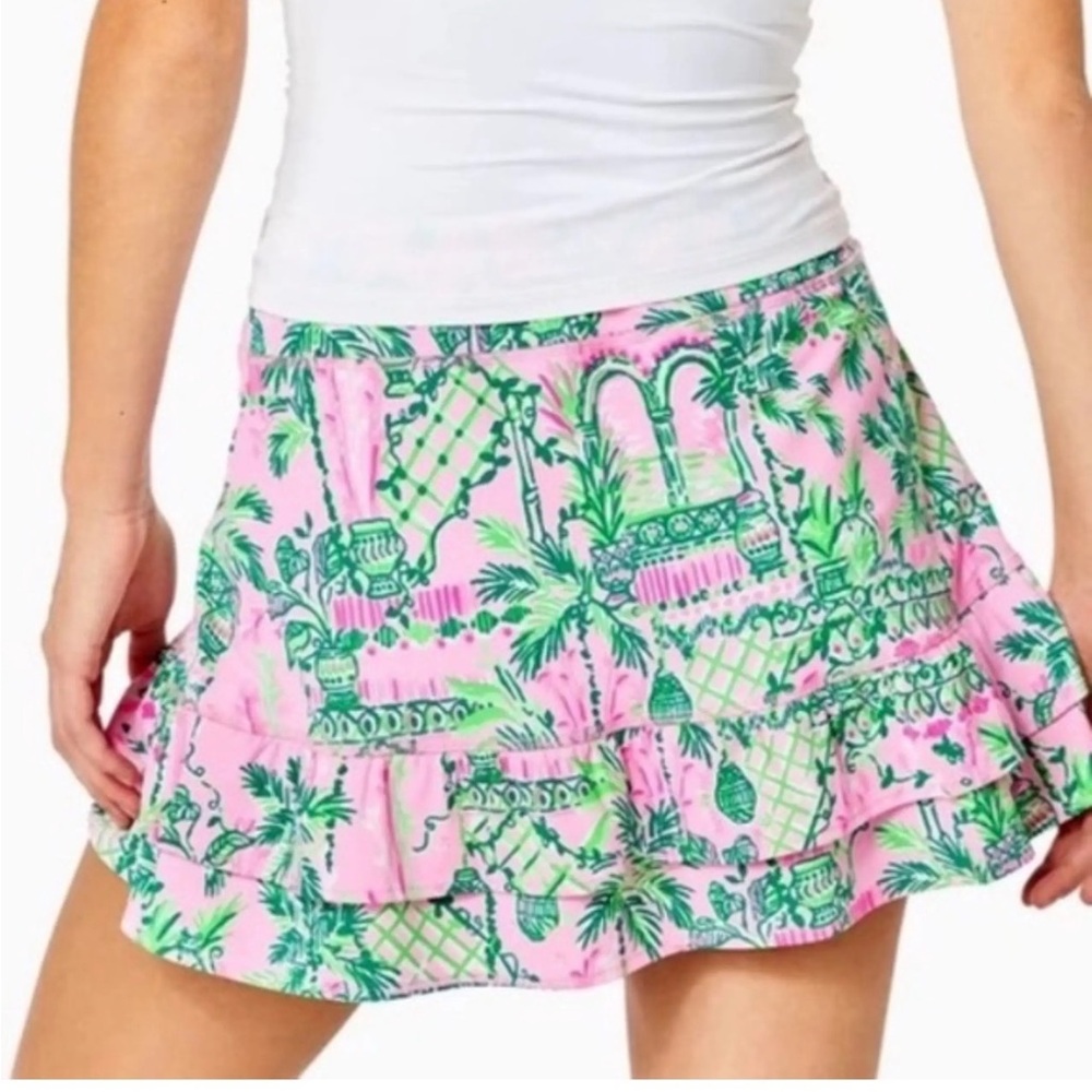 Lilly Pulitzer Luxletic Fern Ruffle Skort